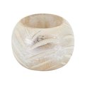 Saro Lifestyle SARO NR202.S Distressed Metallic Wood Napkin Rings - Set of 4 NR202.S